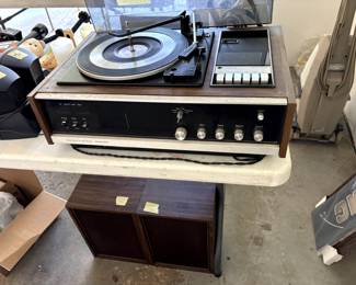 Antique record player