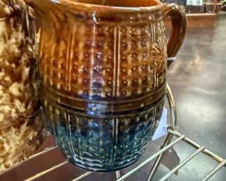 Vintage English Majolica Pottery Pitcher