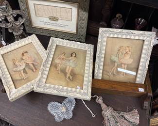 Vintage Mid Century Pal Fried Ballerina framed and signed prints