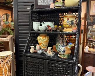 wicker furniture, duck planter and more