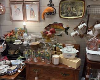 Corning Ware, gourds and more