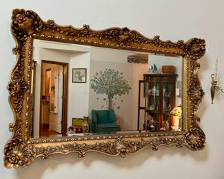 Ornate Gold Wall Mirror