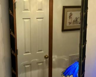 Gilt and Black Wall Mirror 