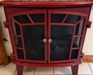  Red Duraflame Electric Fireplace with Remote 