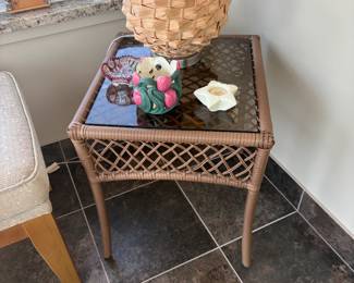. . . wicker side table