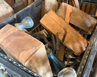 . . . and vintage carpentry tools circa late 1700's, early 1800's