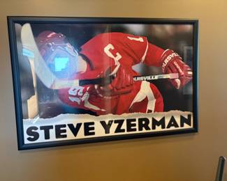. . . Steve Yzerman autographed piece
