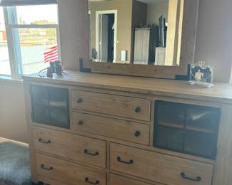 . . .  with matching mirrored dresser