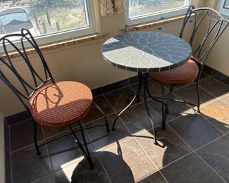 . . . bistro table and chairs