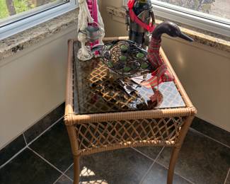 . . . wicker lamp table