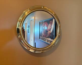 . . . porthole-type mirror
