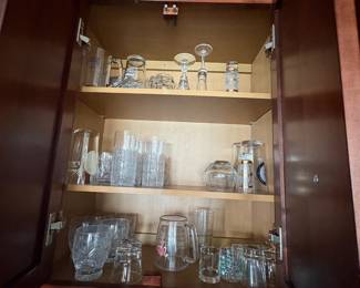 . . . and more glassware