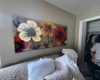 . . . large floral art piece