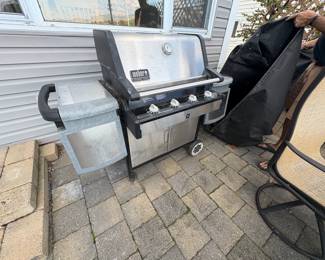 . . . Weber grill with great counter space