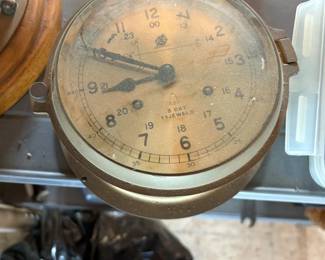 . . . vintage ship's clock