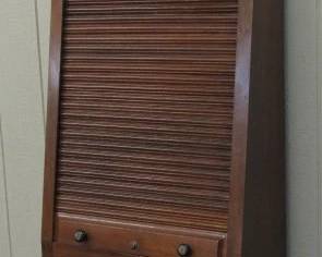 Antique Map Cabinet w/Roll Up Door
