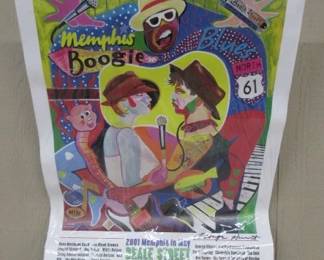 2001 Memphis, TN Beale Street Music Festival Poster