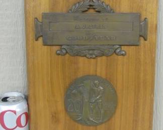 Good Year Tires Award Plaque