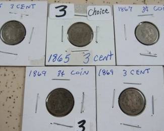 3 Cent Coins