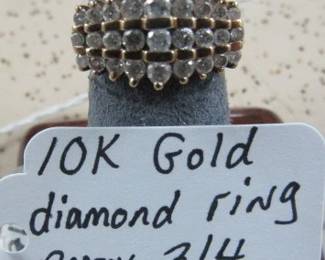 10K Gold Diamond Ring