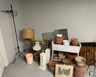 Basement terracotte pots 