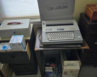 Word processor, cabinets