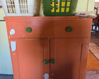 Orange cabinet