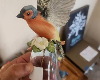 large franklin mint bird bell collection