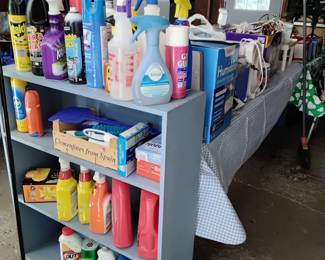 Loads of cleaning supplies