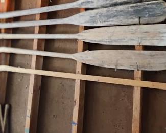 Boat oars and tackle 