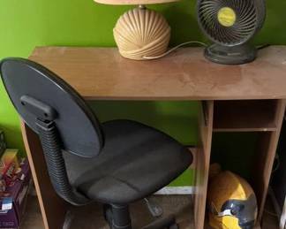 Desk Chair Lamp Fan 