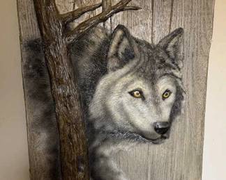 Numbered Wolf Art 