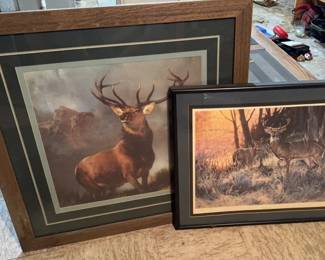 Framed Prints Elk & Deer 