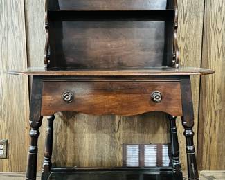 mahogany etagere