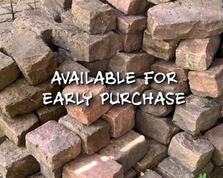 Beautiful red stone landscaping pavers. I have over 250-300 stones available. $5 each. 
Stones were originally being used for making a back patio. These are the remaining stones that were not used. Patio looks amazing! 
$5 each or willing to make a bulk deal if buying a large amount. 

Call or text Pete Langenhan with Clutter Clearers Estate Sales at 507-458-2542 if interested in additional pictures, information or potentially purchasing this item. 