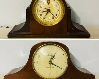 Vintage  Telechron mantel clock and Herschede Westminster Mantel Clock 