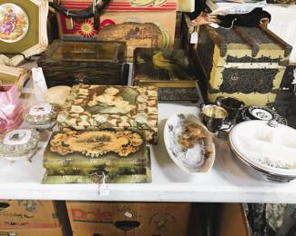 Celluloid dresser boxes