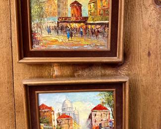 Oil paintings.
