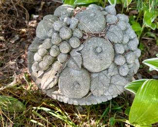 Concrete garden decor.