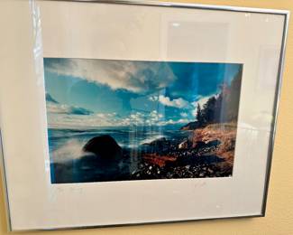 Ken Scott Michigan beach framed photo.