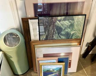 Misc. framed art.