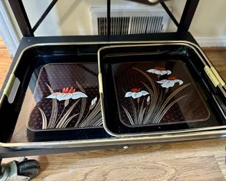 Vintage tray set.