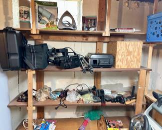 Various old electronics and tools.
