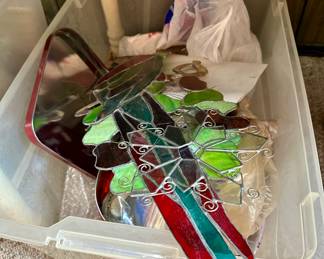 Stained glass making items.