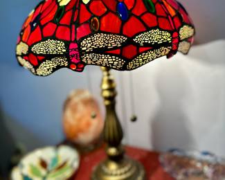 Stunning stained glass table lamp.