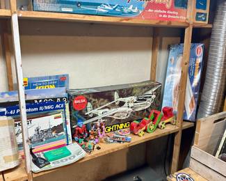 Model airplanes.