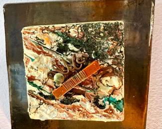 Ceramic wall tile.