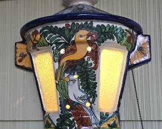 Porcelain Hand Painted Wall Light from Italy