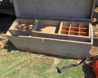 Old Wooden Tool Box