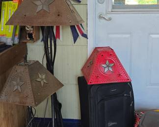 Rustic Star Lamps 